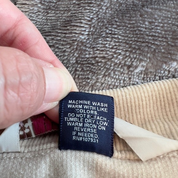 Limited Too Girls XXS Tan Beige Corduroy Button Front Jacket Missing Button - Picture 9 of 10